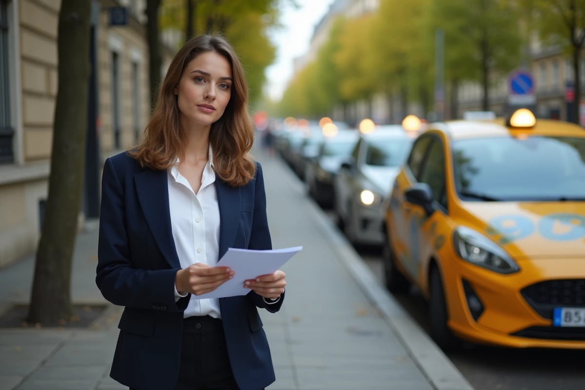 Jeune femme discutant d