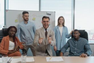 une équipe et un coach